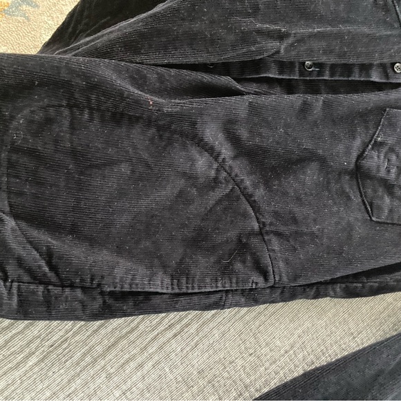 Zara | Black Corduroy Long Coat - Picture 8 of 8